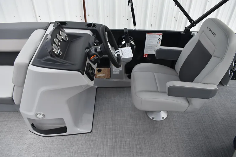 Slide: The Image of Dashboard of 2026 Lowe LF 232 with GPS speedometer and gauges. - 31