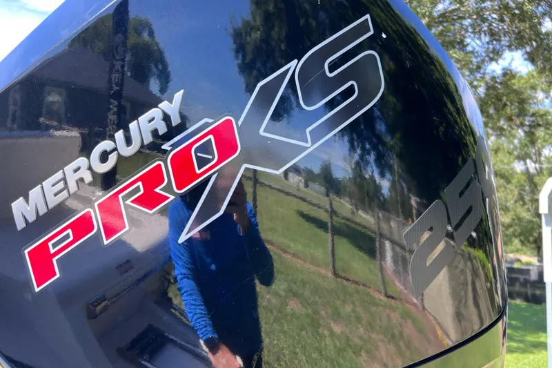 Slide: The Image of Mercury Pro XS 250 engine on 2020 Key West 230 Bay Reef boat. - 22