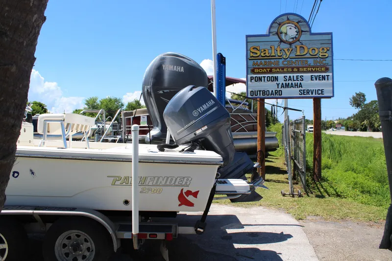 Slide: The Image of 2015 Pathfinder 2200 boat with Yamaha outboard at Salty Dog Marine Center. - 6