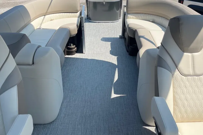 Slide: The Image of 2026 Avalon 25 LSZ Quad Lounger interior with luxurious seating and modern design. - 5