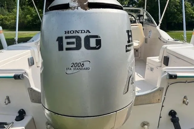 Slide: The Image of 1996 Scout 202 Dorado boat with Honda 130 outboard motor, 2006 EPA standard. - 16