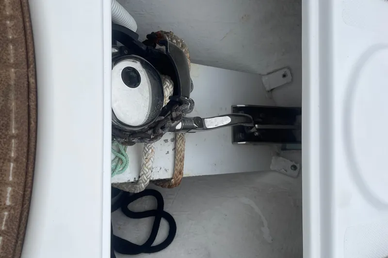 Slide: The Image of Anchor storage compartment on 2016 Buddy Davis 28 Center Console boat. - 20