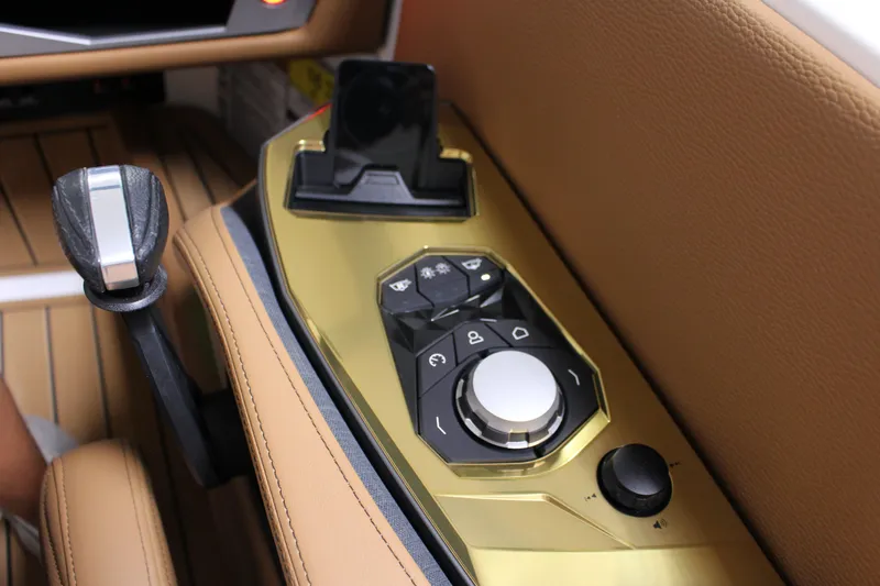 Slide: The Image of 2025 Nautique Super Air G23 control panel with sleek design and advanced features. - 10