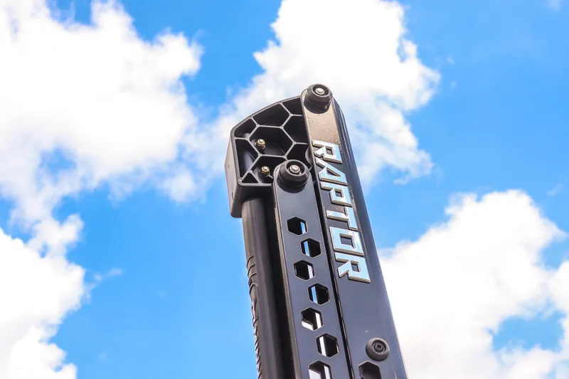 Slide: The Image of Raptor-branded component of Avid 23 Fusion 2026 against a bright blue sky. - 30