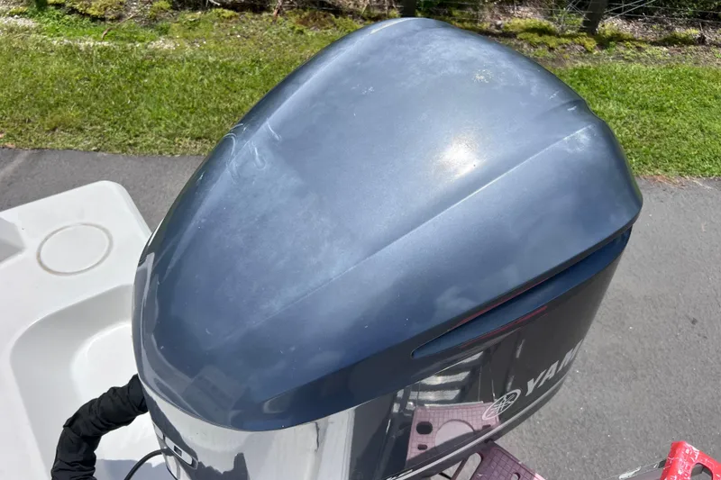 Slide: The Image of 2017 Contender 24 Sport boat with Yamaha outboard engine, top view. - 54