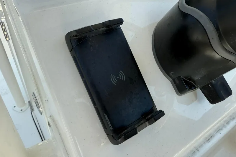 Slide: The Image of Wireless charging pad on Key West 239 FS boat, 2026 model. - 7
