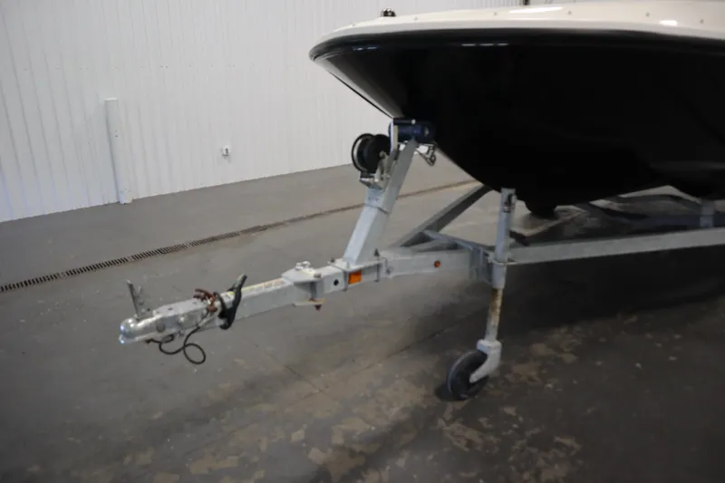 Slide: The Image of 2021 Bayliner 16 Element boat on trailer in indoor storage facility. - 35