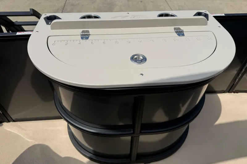 Slide: The Image of 2026 Bentley Pontoons Fish 220 Fish-N-Cruise fishing station with built-in measuring board. - 11