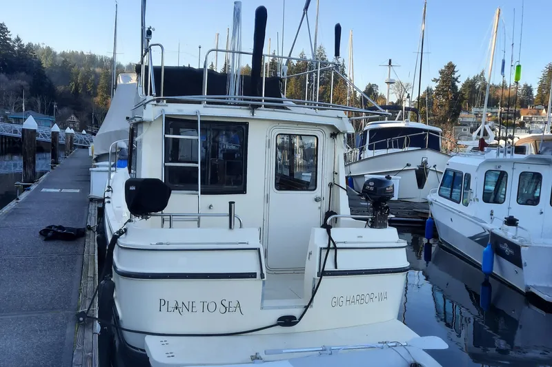 Slide: The Image of 2004 Camano Troll boat docked at marina, Gig Harbor, WA. - 5