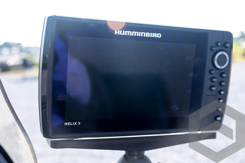 Slide: The Image of Humminbird Helix 9 fish finder on 2022 Tracker Pro 170 boat. - 50