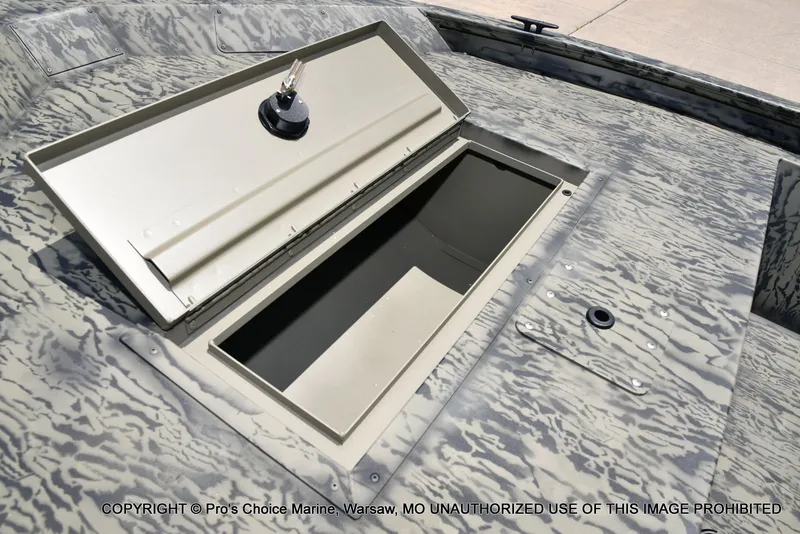 Slide: The Image of Tracker Grizzly 1648 Utility Jon w/25HP Mercury Tiller 2026 - 12