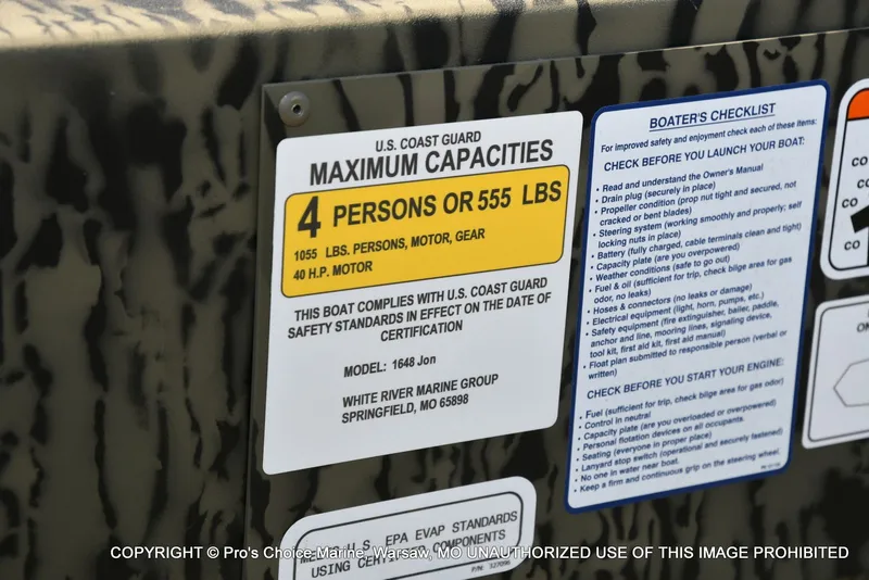 Slide: The Image of Tracker Grizzly 1648 Utility Jon w/25HP Mercury Tiller 2026 - 17