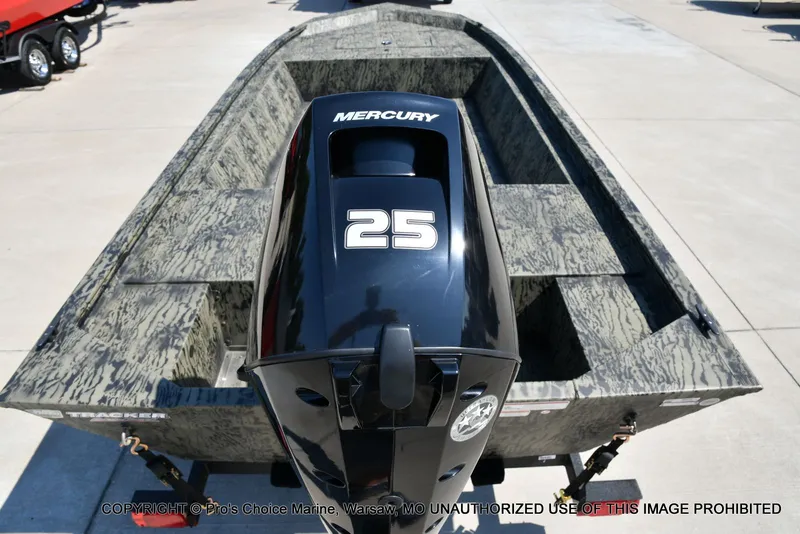 Slide: The Image of Tracker Grizzly 1648 Utility Jon w/25HP Mercury Tiller 2026 - 3