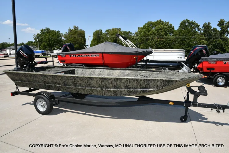 Slide: The Image of Tracker Grizzly 1648 Utility Jon w/25HP Mercury Tiller 2026 - 32