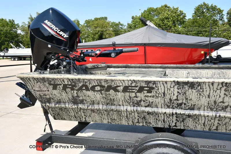 Slide: The Image of Tracker Grizzly 1648 Utility Jon w/25HP Mercury Tiller 2026 - 33