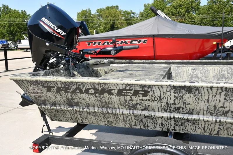 Slide: The Image of Tracker Grizzly 1648 Utility Jon w/25HP Mercury Tiller 2026 - 5