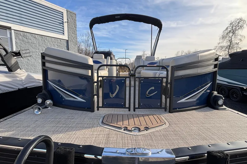 Slide: The Image of 2026 JC Neptoon 25TT Sport pontoon boat with stylish seating and modern design. - 5