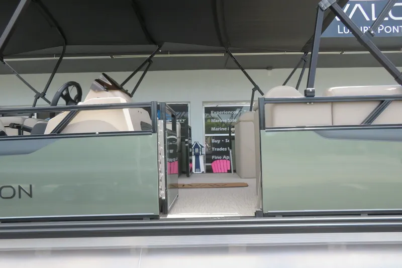 Slide: The Image of 2026 Avalon 2385 Venture 85 Rear Fish luxury tri-toon interior, Sarasota, FL. - 12