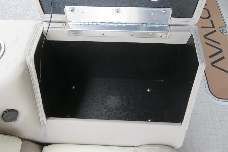 Slide: The Image of Open storage compartment on 2026 Avalon 2385 Venture 85 Rear Fish boat, Sarasota, FL. - 53
