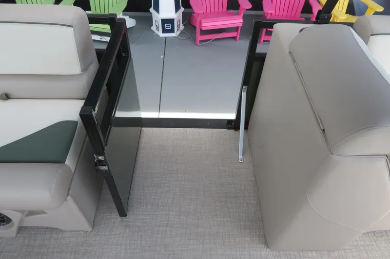 Slide: The Image of Interior of 2026 Avalon 2385 Venture 85 Tri-toon, featuring luxury seating, Sarasota, FL. - 54