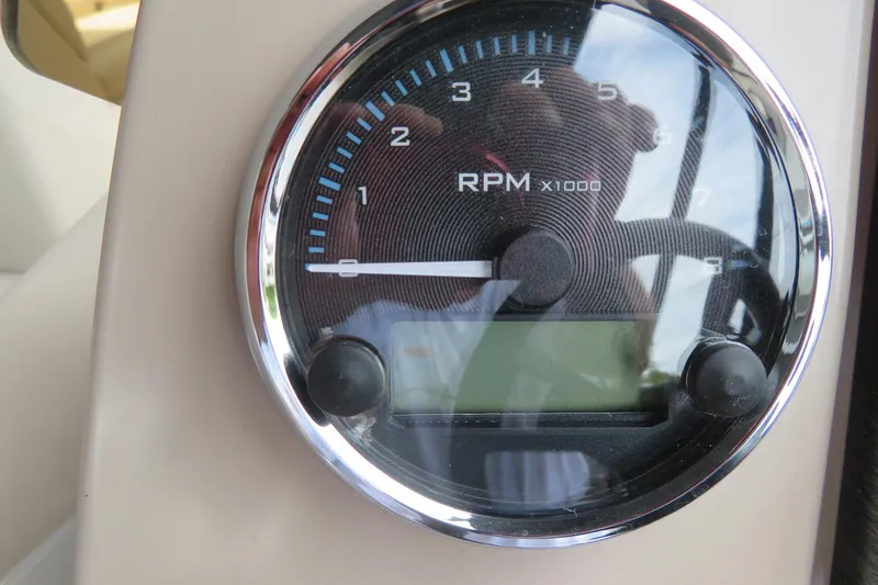 Slide: The Image of Close-up of RPM gauge on 2026 Avalon 2385 Venture 85 Rear Fish boat. - 71