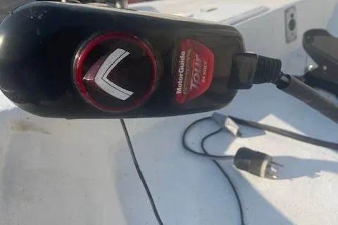 Slide: The Image of Close-up of a MotorGuide trolling motor control on a 2005 Carolina Skiff Sea Chaser 1800. - 7