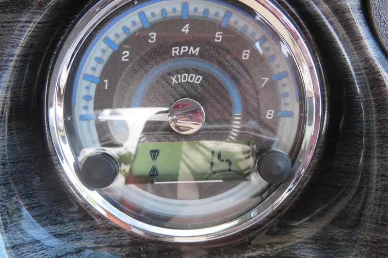 Slide: The Image of Tachometer of 2026 Avalon 2385 LSZ Quad Lounger, displaying RPM in Sarasota, FL. - 33
