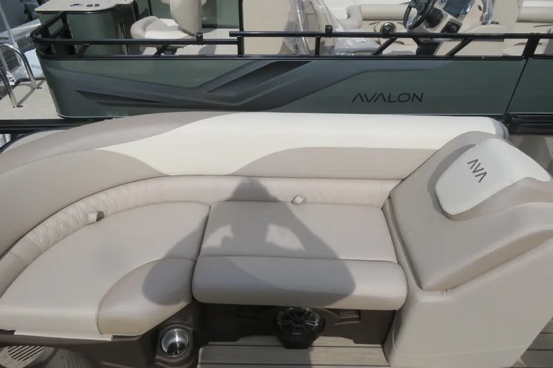 Slide: The Image of Luxurious seating on 2026 Avalon 2385 LSZ Quad Lounger, Sarasota, FL tri-toon boat. - 50