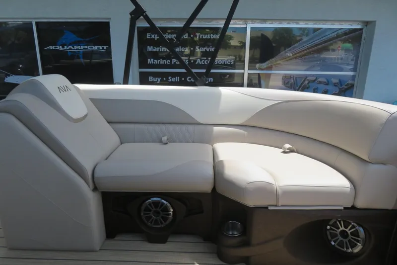 Slide: The Image of Luxurious seating on 2026 Avalon 2385 LSZ Quad Lounger, Sarasota, FL, showcasing premium comfort. - 17