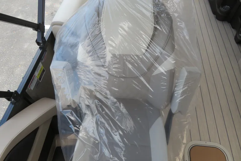 Slide: The Image of 2026 Avalon 2385 LSZ Quad Lounger seat covered in protective plastic, Sarasota, FL. - 28