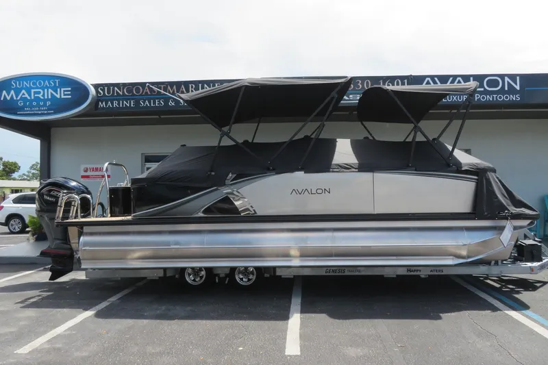 Slide: The Image of 2026 Avalon 2385 LSZ Quad Lounger luxury tri-toon at Suncoast Marine, Sarasota, FL. - 7