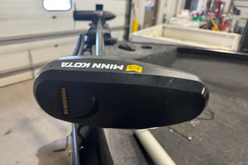 Slide: The Image of Minn Kota PowerDrive trolling motor on 2017 Tracker Pro Guide V-175 Combo boat. - 15