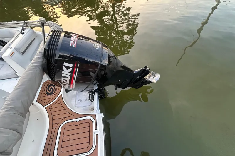 Slide: The Image of Tablet displaying engine operation data for 2017 Hurricane SD 2486 boat. - 19