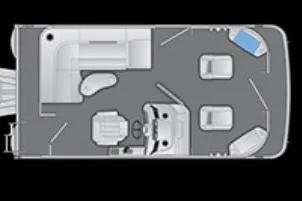 Slide: The Image of 2026 Bennington 168 SF Electric pontoon boat parked outdoors on a sunny day. - 2