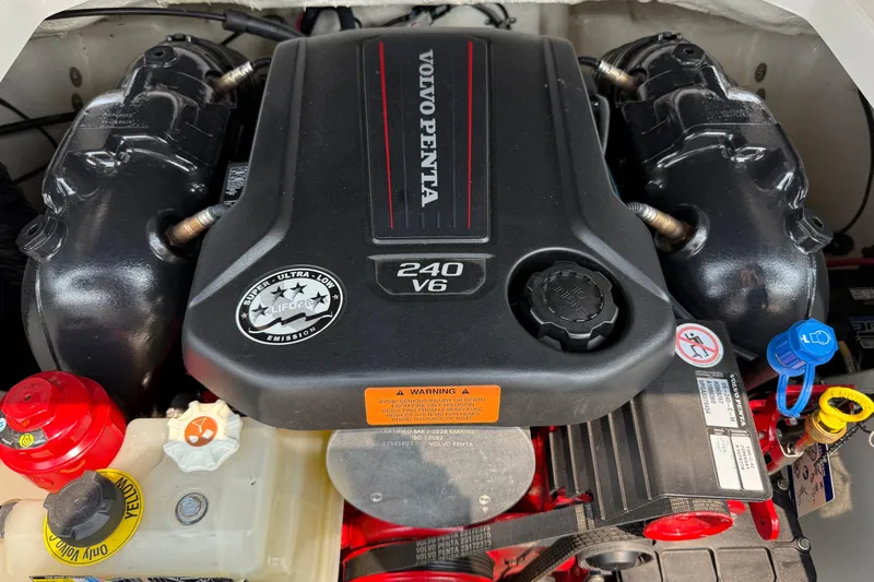 Slide: The Image of Volvo Penta 240 V6 engine in 2020 Chaparral 21 Surf boat. - 25