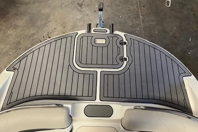 Slide: The Image of 2022 Starcraft Starstep 221 boat deck with gray non-slip surface. - 28