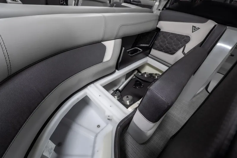 Slide: The Image of 2026 Viaggio D22U interior seating with modern design and storage compartment. - 15