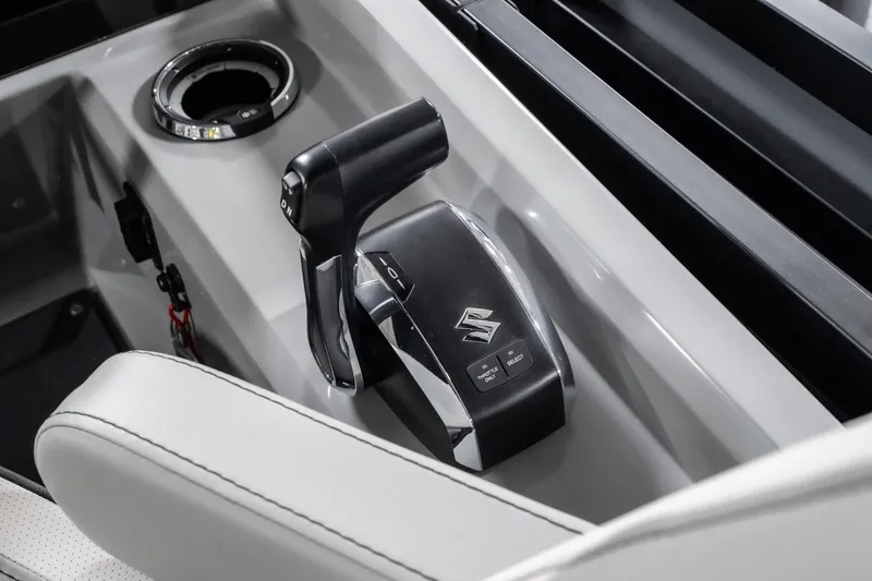 Slide: The Image of Close-up of Viaggio D22U 2026 boat throttle control in sleek, modern design. - 21
