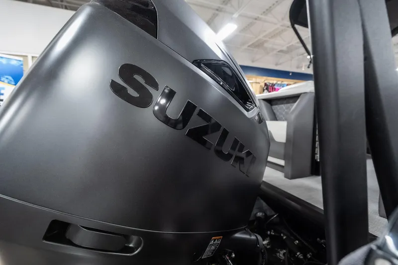 Slide: The Image of Close-up of Suzuki outboard motor on 2026 Viaggio D22U boat. - 9