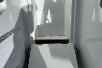 Slide: The Image of 2022 Scarab 215 SE interior with sleek, modern design and shadow play. - 27