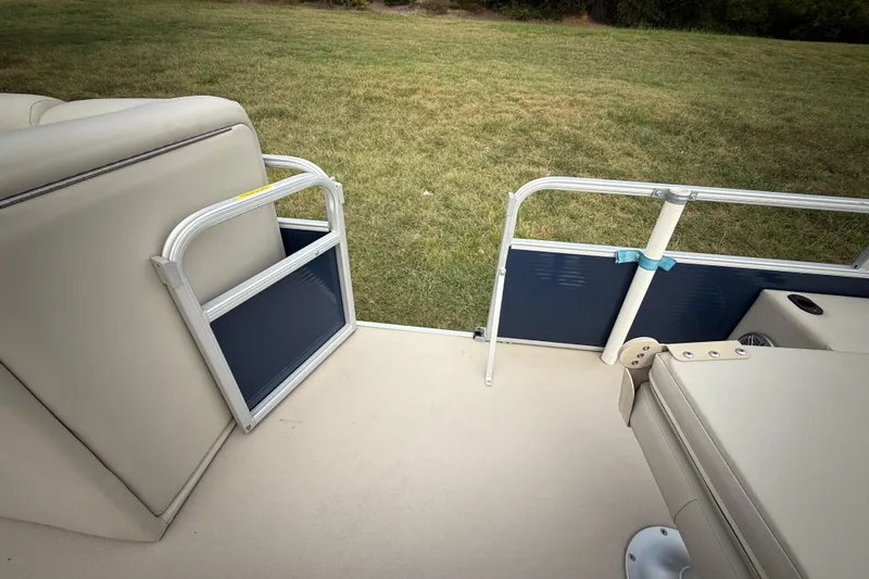 Slide: The Image of Close-up of a 2018 Sweetwater Sunrise 206 F trailer tire on a paved road. - 55