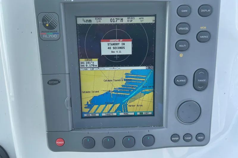 Slide: The Image of Navigation system display on a 1999 Silverton 360 Express boat. - 9