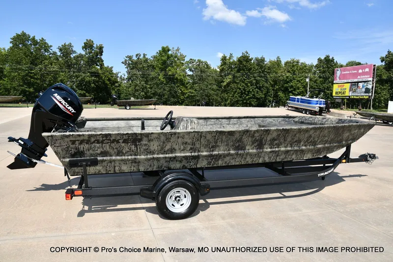 Slide: The Image of Tracker Grizzly 2072 Side Console Utility Jon w/60HP Mercury 4 Stroke 2026 - 13