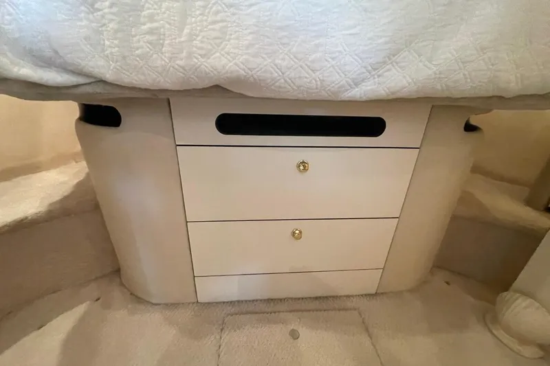 Slide: The Image of Interior cabin storage on 1998 Sea Ray 480 Sedan Bridge yacht. - 55