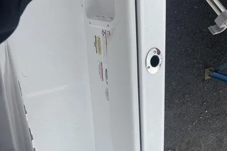 Slide: The Image of 2025 Stingray 173CC boat interior detail with visible labels and fittings. - 7