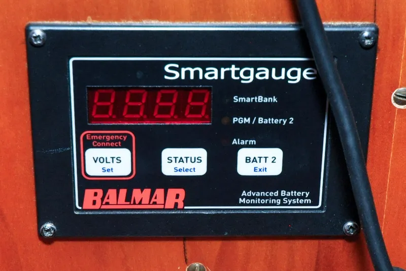 Slide: The Image of Balmar Smartgauge battery monitor on 1986 Hinckley Sou'wester 51 yacht. - 82