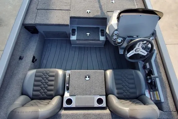 Slide: The Image of 2026 Vexus AVX1980 boat interior with dual seats and modern steering console. - 7