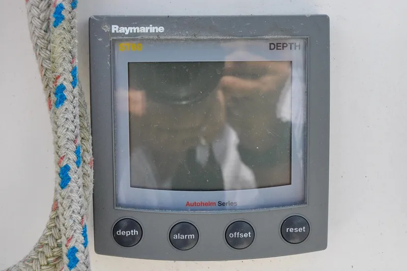 Slide: The Image of Raymarine ST60 depth gauge on 1984 Sabre 38 MKI sailboat. - 20