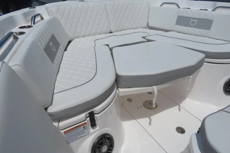 Slide: The Image of Luxurious seating on 2025 Sea Fox 268 Commander boat, Sarasota, FL. - 16