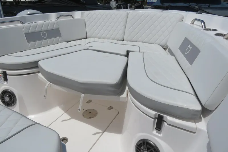 Slide: The Image of Luxurious seating area on 2025 Sea Fox 268 Commander boat, Sarasota, FL. - 19